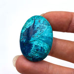 Shattuckite cabochon ref05