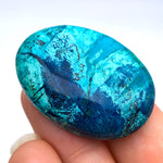 Shattuckite cabochon ref05