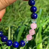 Bracelet Synergie ~ L'Amie ~ Lapis-Lazuli et Kunzite