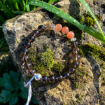 Bracelet Synergie ~ L'Incarnée ~ Quartz Fumé et Pierre de Soleil