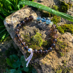 Bracelet Synergie ~ La Lucide ~ Quartz Fumé et Fluorite bleue