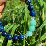 Bracelet Synergie ~ La Remarquable ~ Azurite et Amazonite