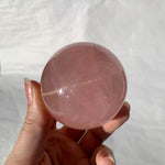 Sphère de Quartz rose astérié extra - ref12