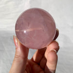 Sphère de Quartz rose astérié extra - ref13