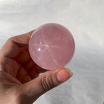 Sphère de Quartz rose astérié extra - ref14