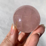 Sphère de Quartz rose astérié extra - ref17