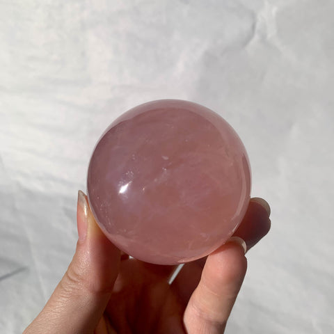 Sphère de Quartz rose astérié extra - ref19