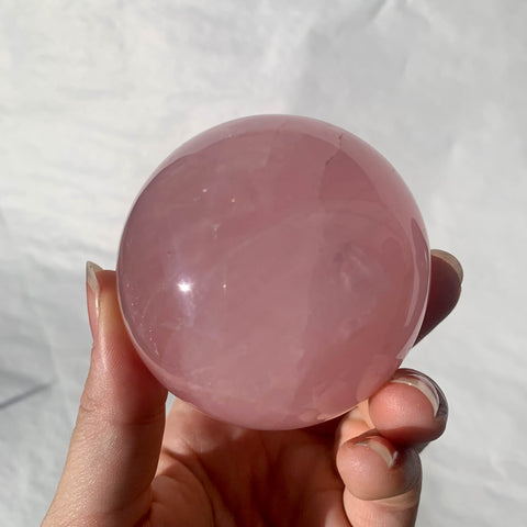 Sphère de Quartz rose astérié extra - ref08