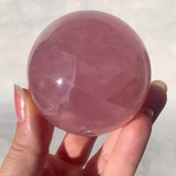 Sphère de Quartz rose astérié extra - ref02