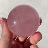 Sphère de Quartz rose astérié extra - ref07