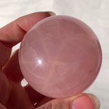 Sphère de Quartz rose astérié extra - ref12