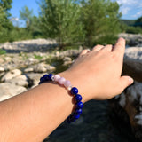Bracelet Synergie ~ La Compréhensive ~ Lapis-Lazuli et Kunzite