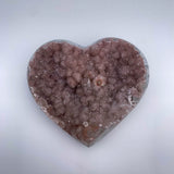 Druse cœur d'"Améthyste rose" / Quartz rose