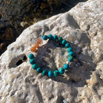 Bracelet Synergie ~ L'Exubérante ~ Turquoise et Pierre de Soleil