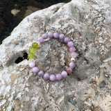 Bracelet Synergie ~ L'Instressable~ Kunzite et Serpentine