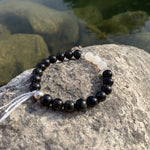 Bracelet Synergie ~ La Cosmique ~ Astrophyllite et Pierre de Lune