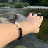 Bracelet Synergie ~ La Cosmique ~ Astrophyllite et Pierre de Lune