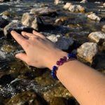 Bracelet Synergie ~ La Méditante ~ Lapis-Lazuli et Améthyste