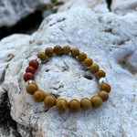 Bracelet Synergie ~ La Terrestre ~ Jaspe paysage et Jaspe rouge